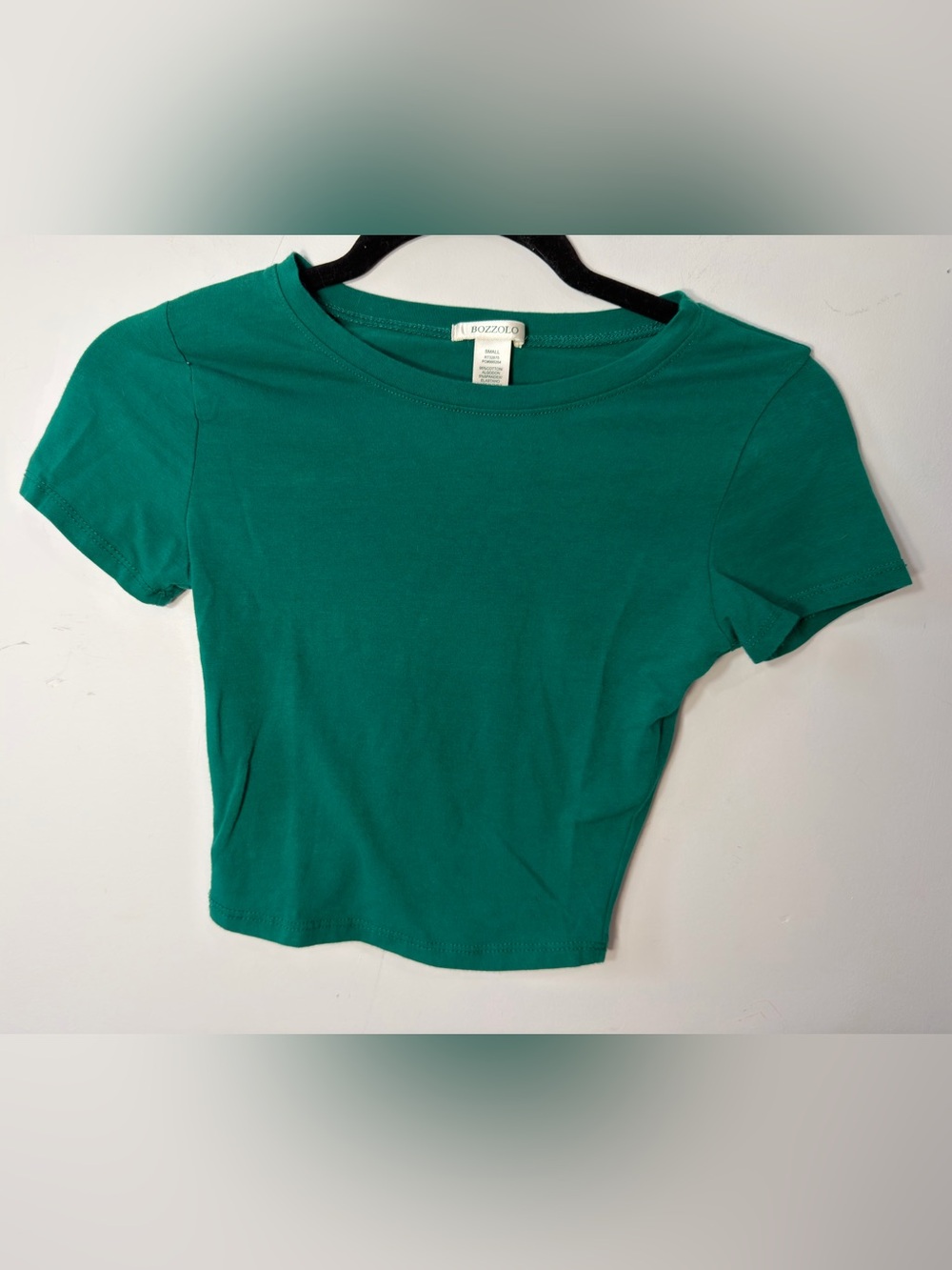 Bozzolo Teal Green Crewneck Short Sleeve Tee